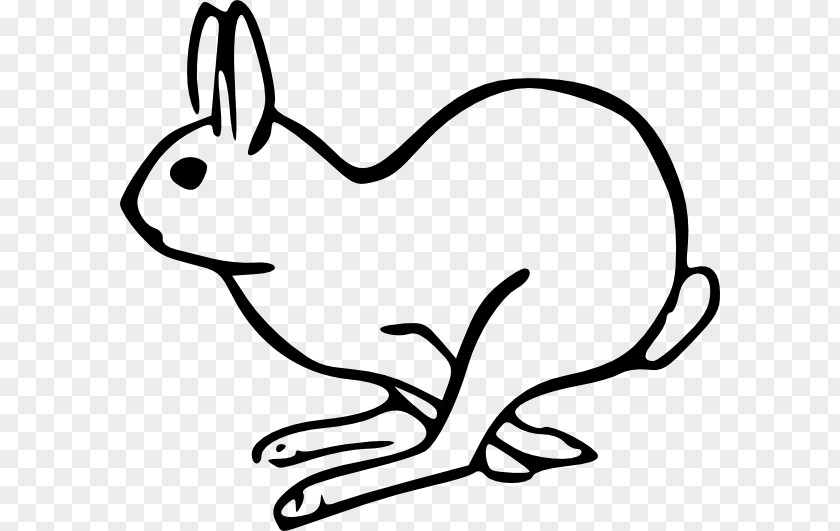 Hopped Cliparts European Hare Rabbit Clip Art PNG