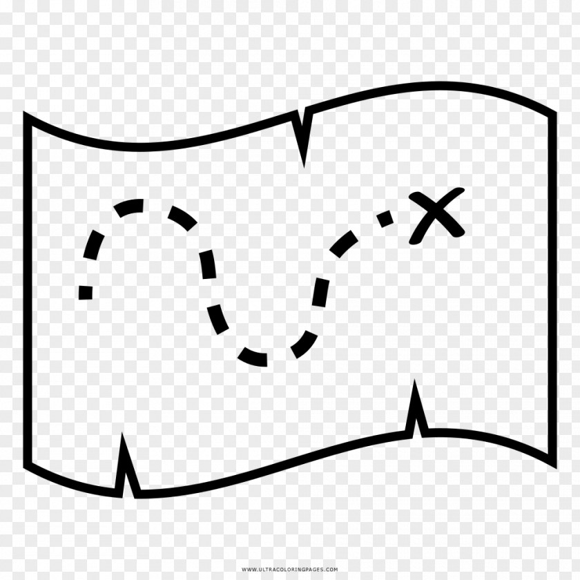 Map Treasure Ausmalbild Drawing PNG