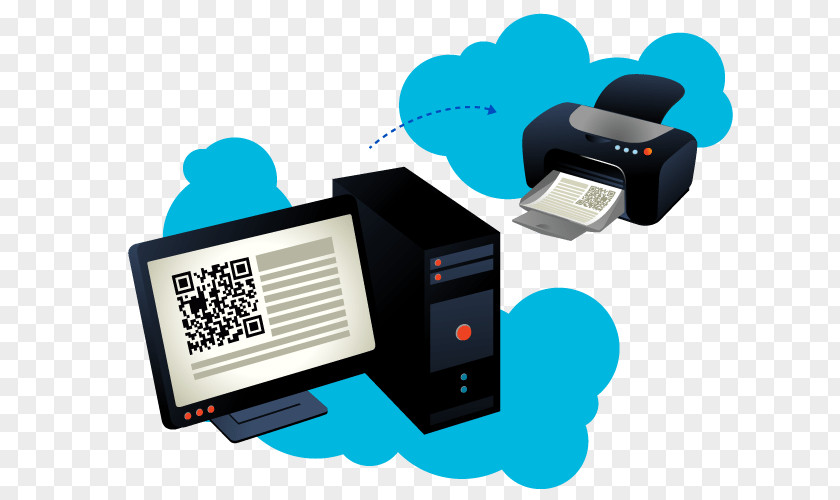 Printer Barcode QR Code Clip Art PNG