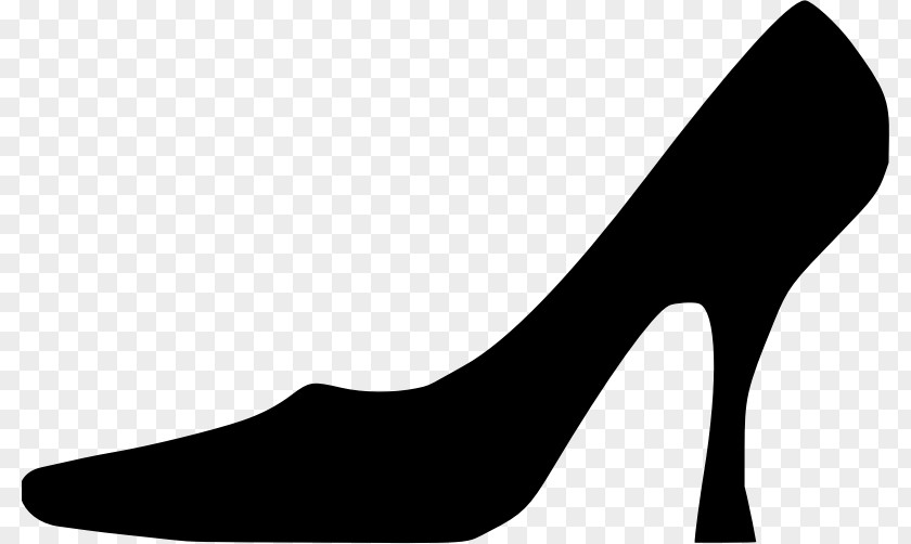 Silhouette High-heeled Shoe Sneakers Clip Art PNG