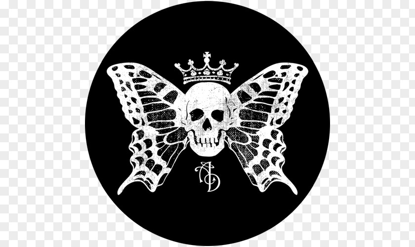 Butterfly Skull White 2M Font PNG