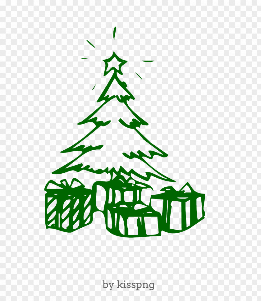 Christmas Tree Tree, Gifts. PNG