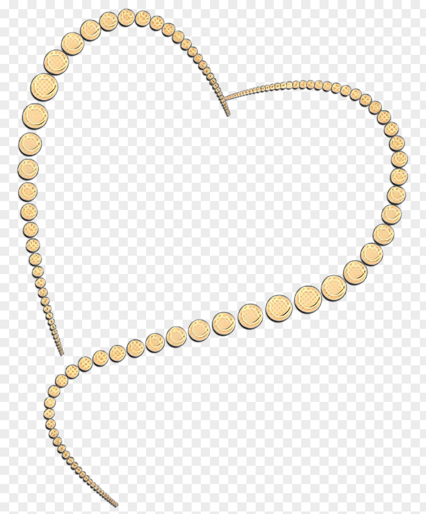 Pearl Chain Body Jewelry Jewellery Fashion Accessory Heart Necklace PNG