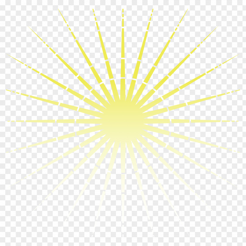 Vector Yellow Sun Rays Light Facula Gold PNG