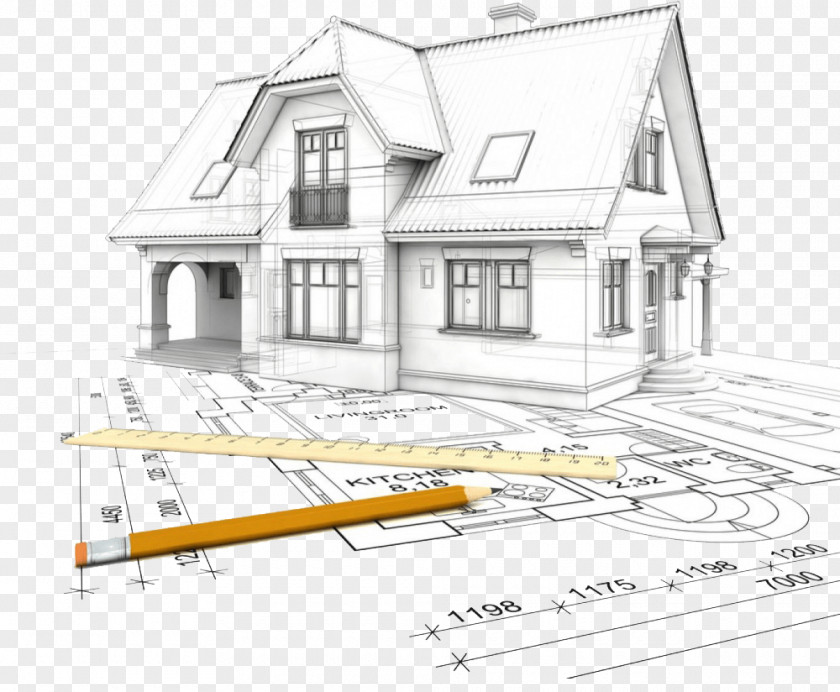 House Architectural Drawing Sketch Architecture Plan PNG
