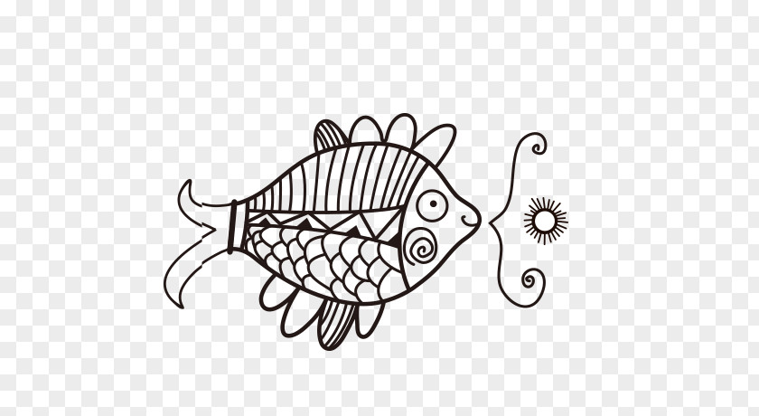 Line Fish Clip Art PNG