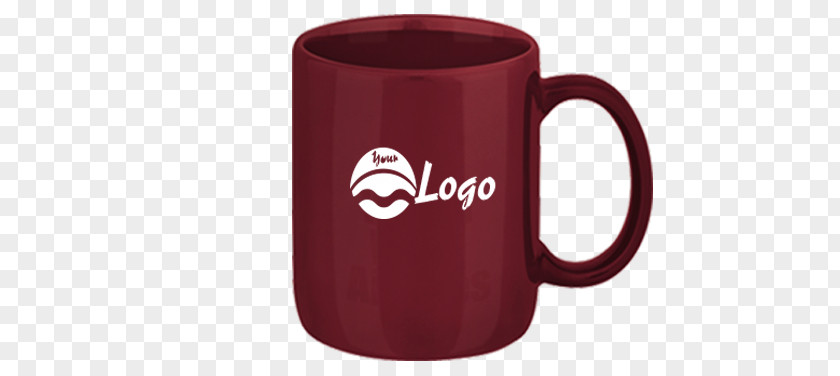 Mug Product Design Maroon PNG
