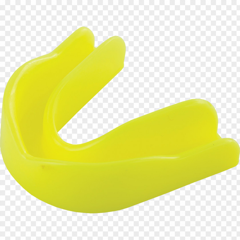 Yellow Shield Mouthguard Combat Sport Boxing Glove PNG