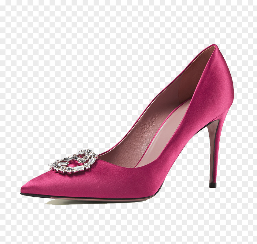 Bright Red Rose Buckle Heels Gucci High-heeled Footwear Absatz Shoe Luxury Goods PNG