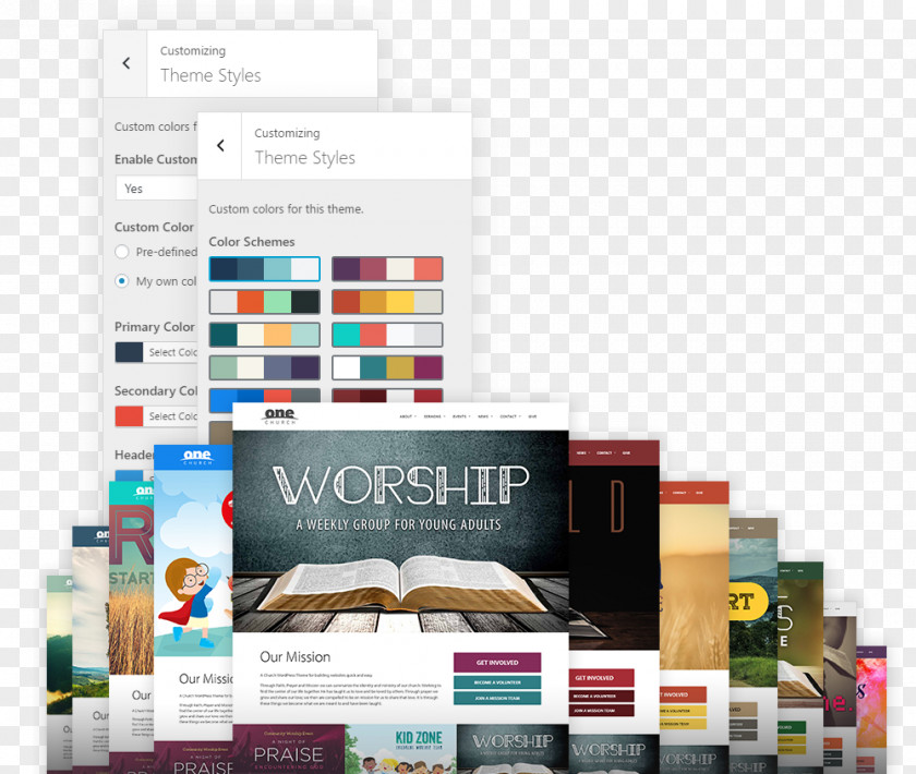 WordPress Theme Blog Computer Awesome Church PNG