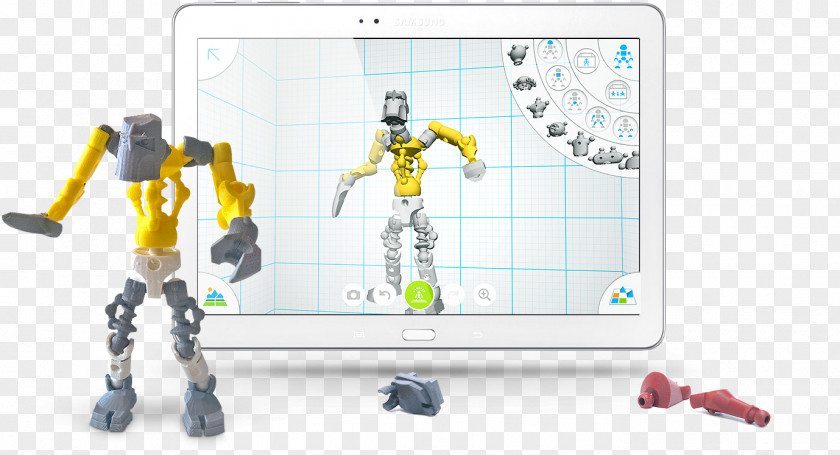 Robot Printing 3D Autodesk 123D Hubs PNG