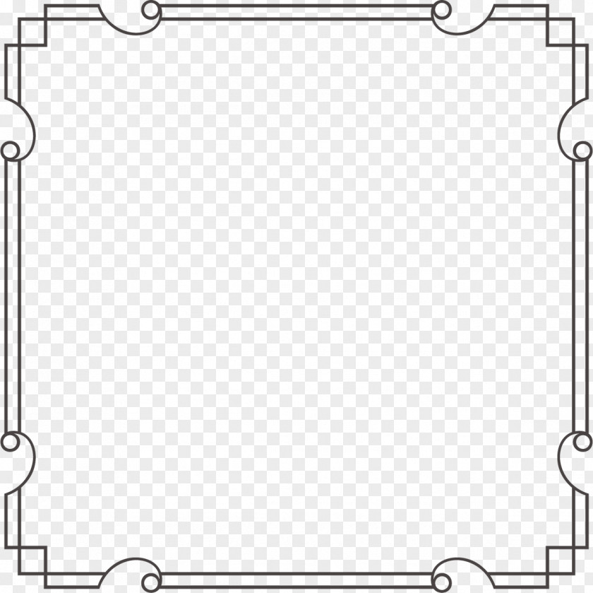 Square Border Paper Plastic Box Tongue PNG