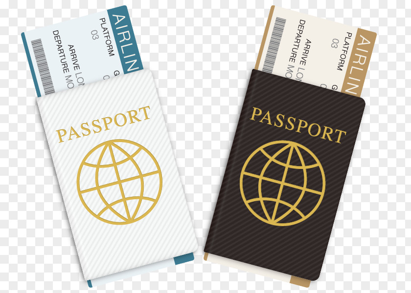 Vector Travel Passport Ticket For Free Download PNG