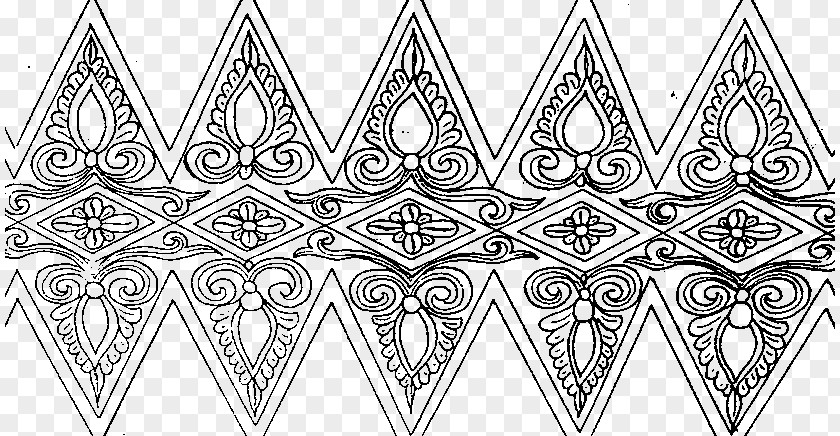 Wood Carving Motif Art PNG