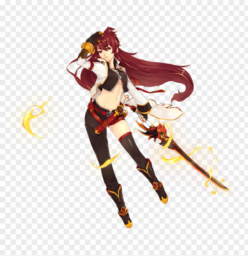 Burning Heart Elsword Elesis YouTube Video Game Character PNG