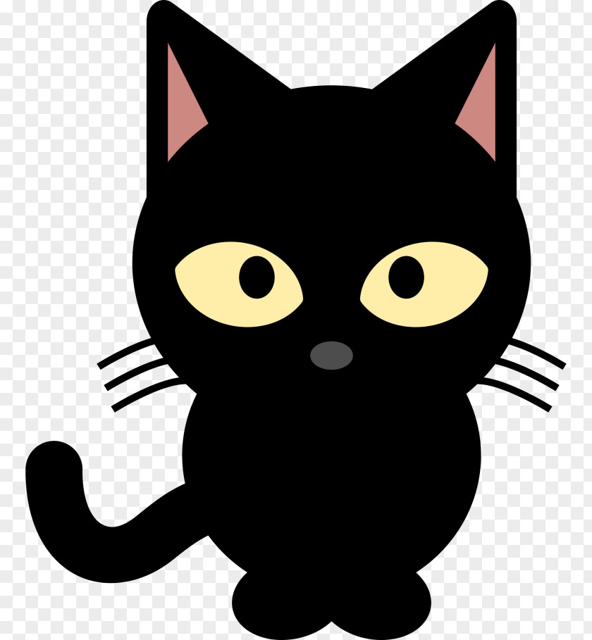 Cat Black Kitten Clip Art Vector Graphics PNG