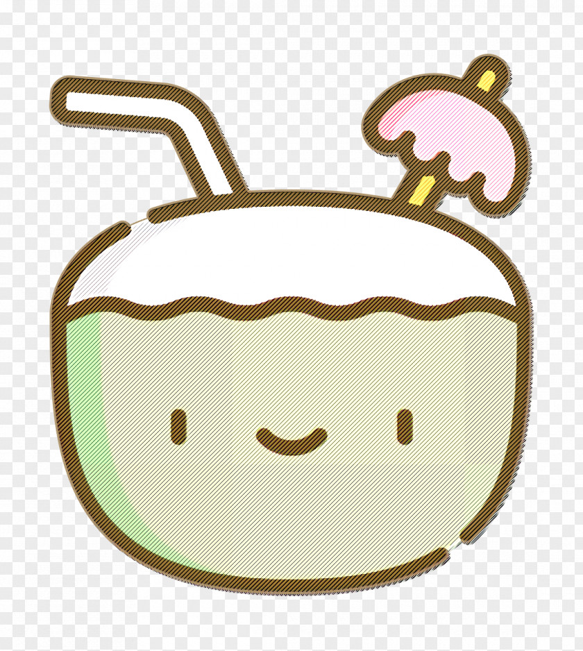 Food Icon Coconut Tropical PNG