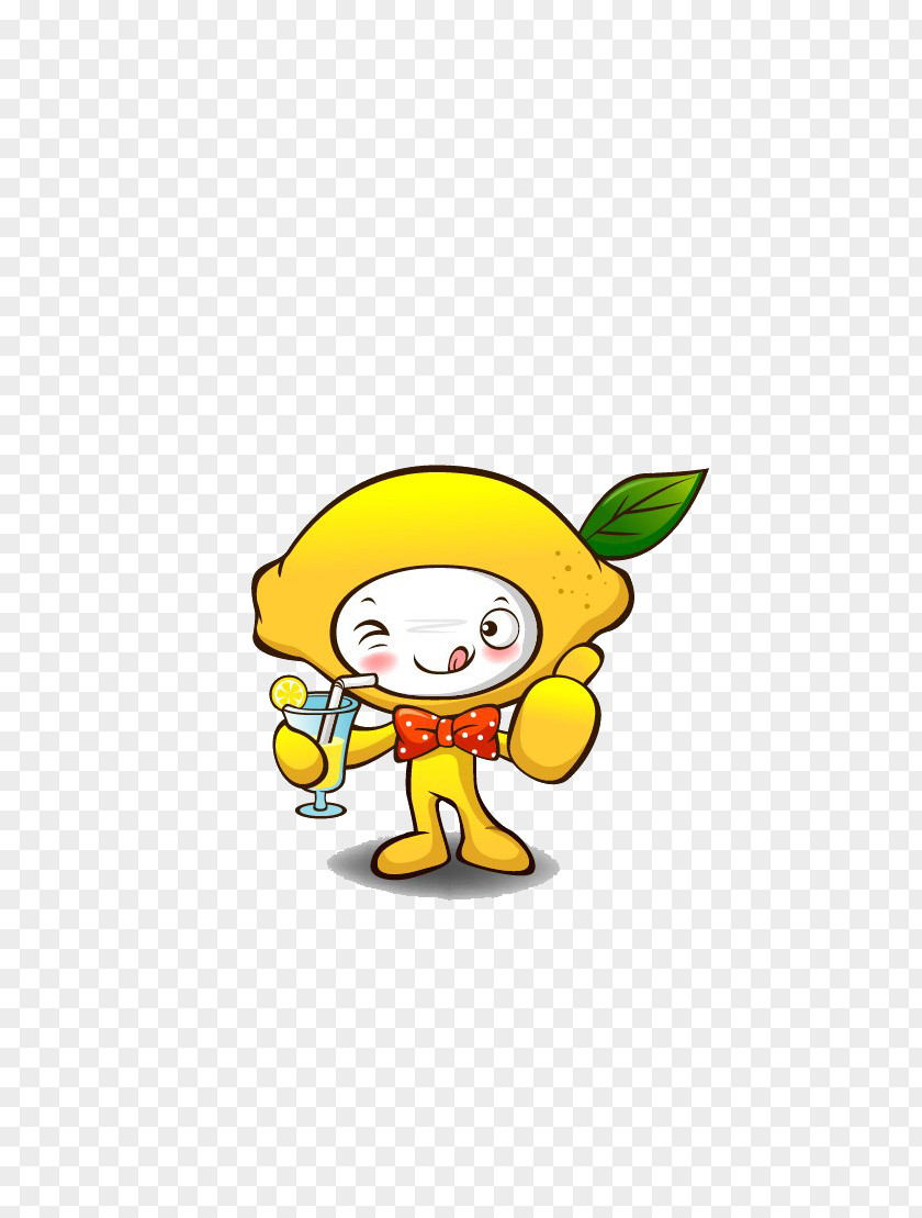 Cartoon Lemon Lemonade Auglis PNG