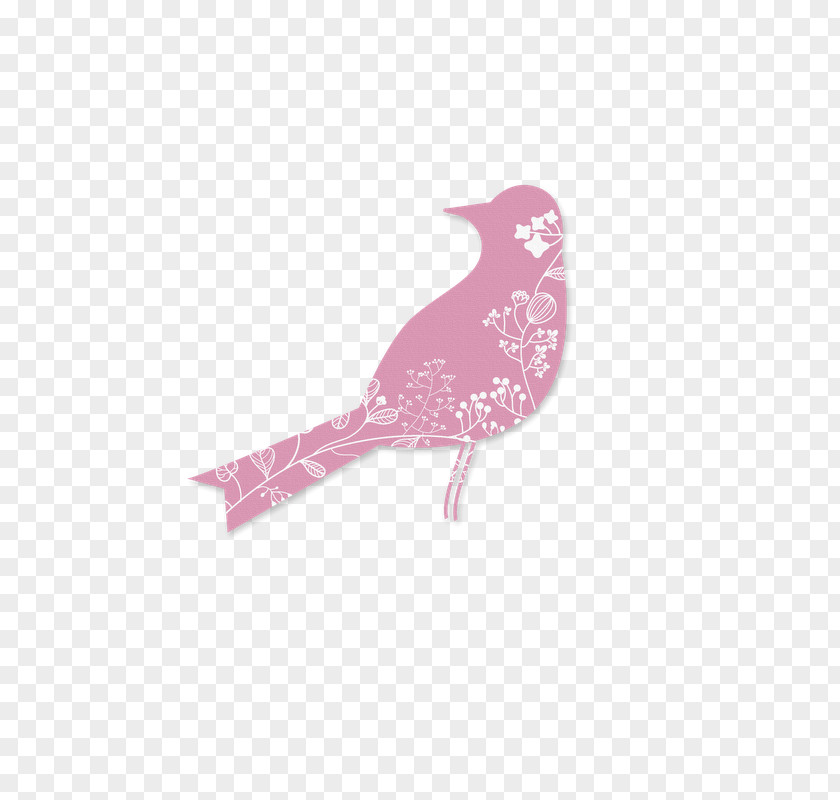 Feather Beak Pink M Embroidery RTV PNG
