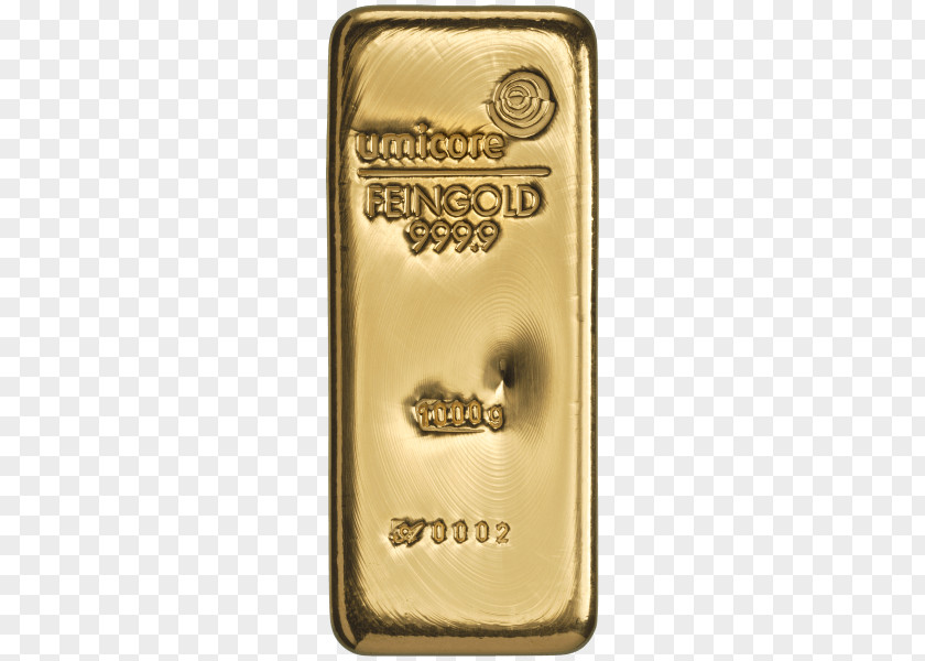 Gold Bar Ingot Umicore Silver PNG