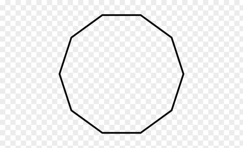 Circle Inscribed Figure Geometry Dodecagon Disk PNG