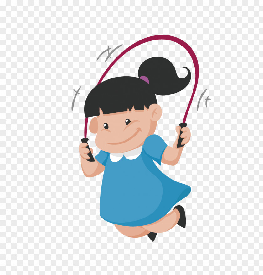 Rope Skipping Euclidean Vector Child PNG