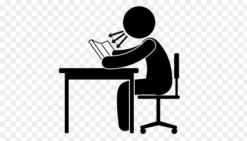 Silhouette Desk Drawing Clip Art PNG