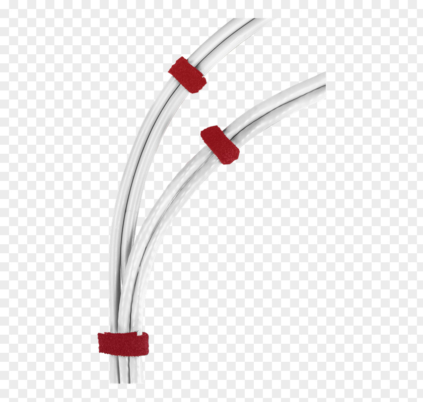 Fcb Hook-and-loop Fastener Cable Tie Electrical Red Black PNG