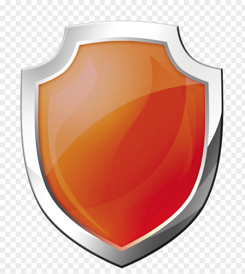 Orange Shield Image Picture Download Clip Art PNG