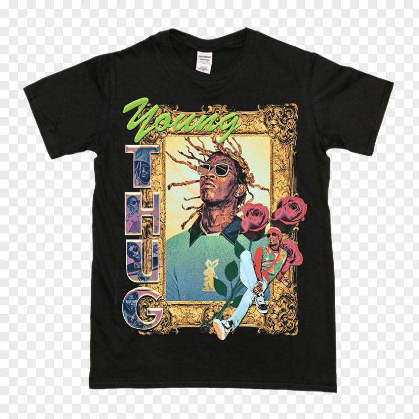 Thug Printed T-shirt Gildan Activewear Clothing PNG