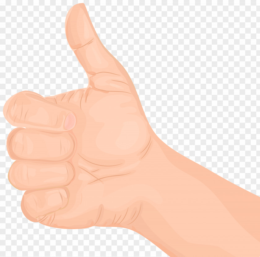 Thumbs Up Hand Gesture Transparent Clip Art Thumb Model Nail PNG