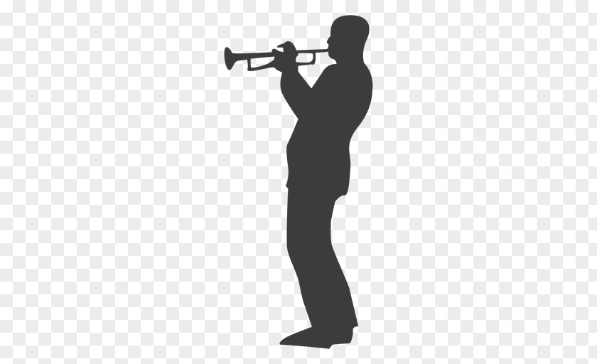 Trumpet And Saxophone Silhouette Musical Instruments Musician PNG