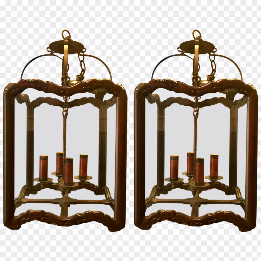 Chinoiserie Iron Brass Lighting PNG