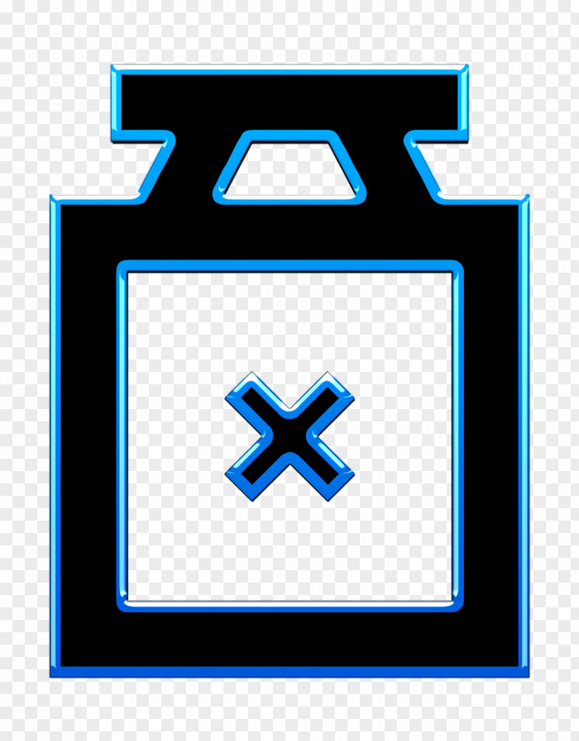 Electric Blue Meter Medicine Cartoon PNG