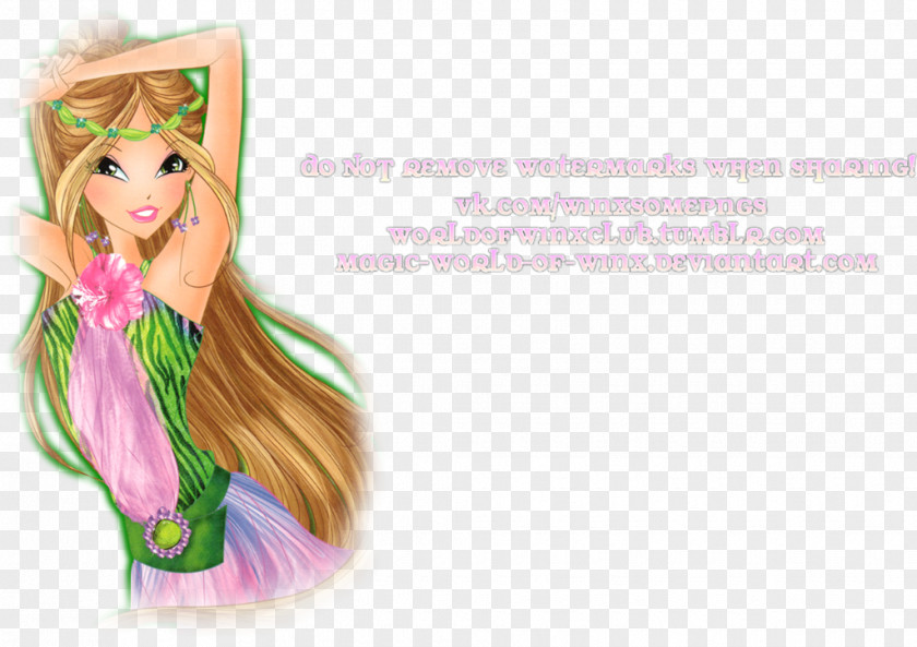 World Of Winx Barbie Bag Long Hair Backpack Child PNG