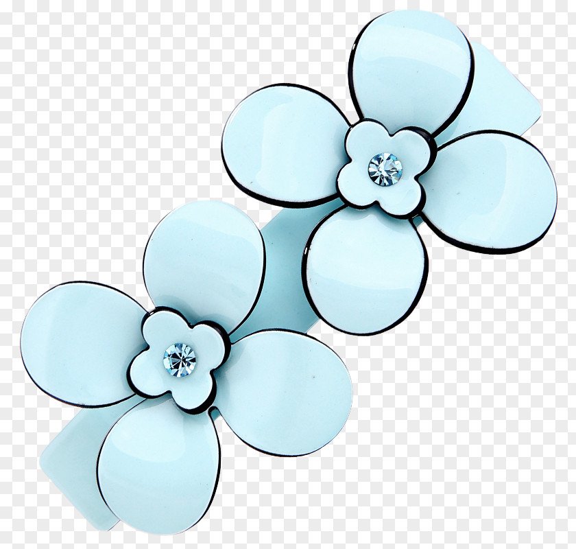 Blue Flowers Diamond Hairpins Hairpin PNG