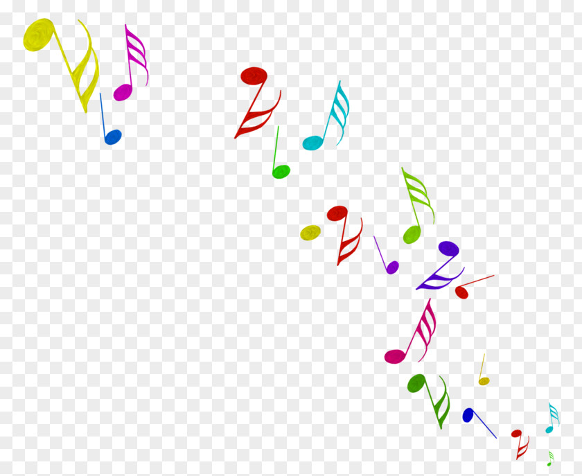 Color Notes Musical Note Animation PNG