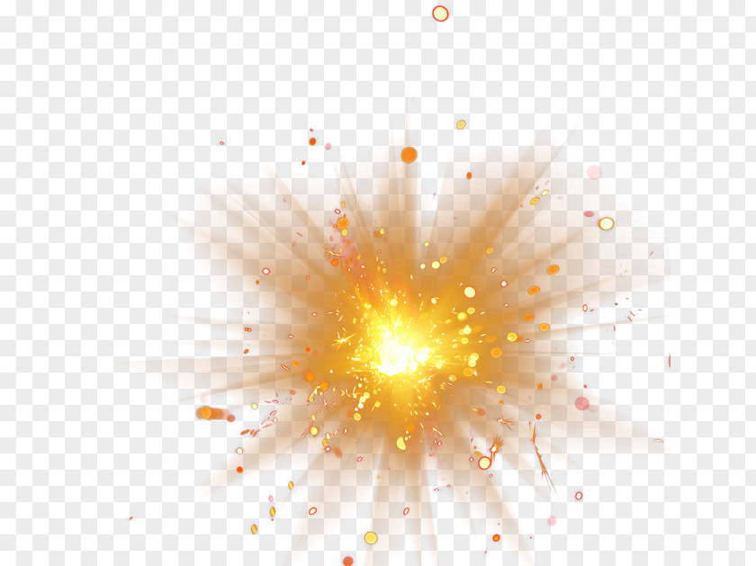 Gold Explosion Light Computer File PNG