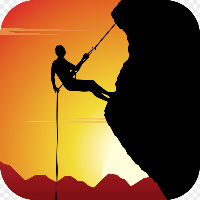 Silhouette Climbing Royalty-free Mountaineering PNG