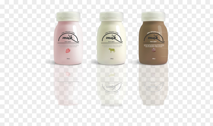 Bottled Milk Bottle Cows PNG