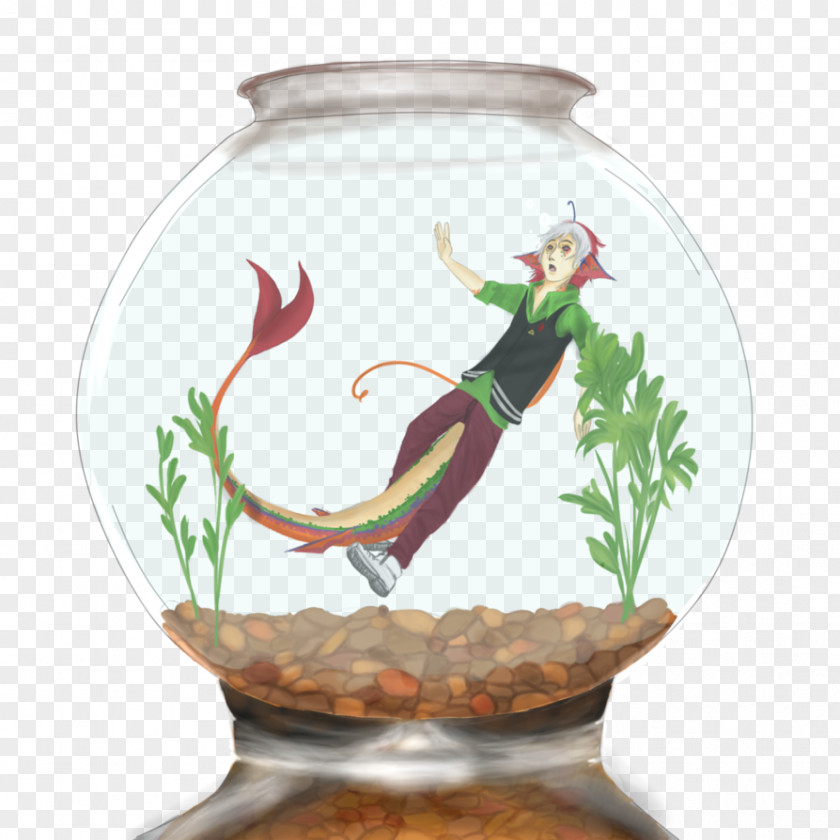 Fish Bowl Vase Flowerpot Glass PNG