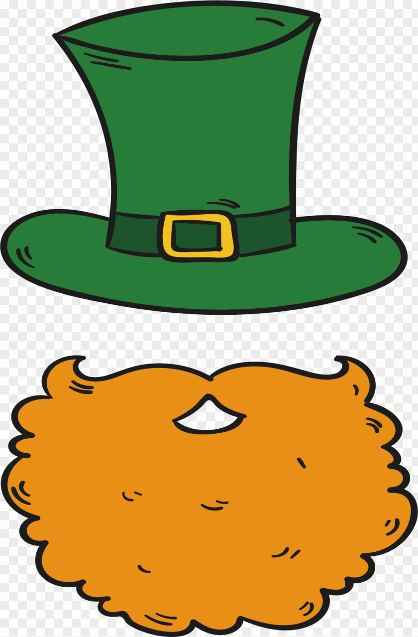 Green Hat Beard Clip Art PNG