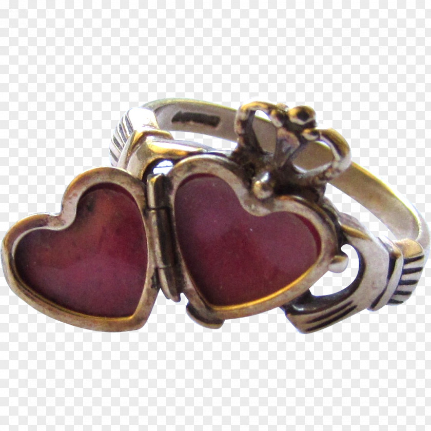 Jewellery Body Ring Locket Purple PNG