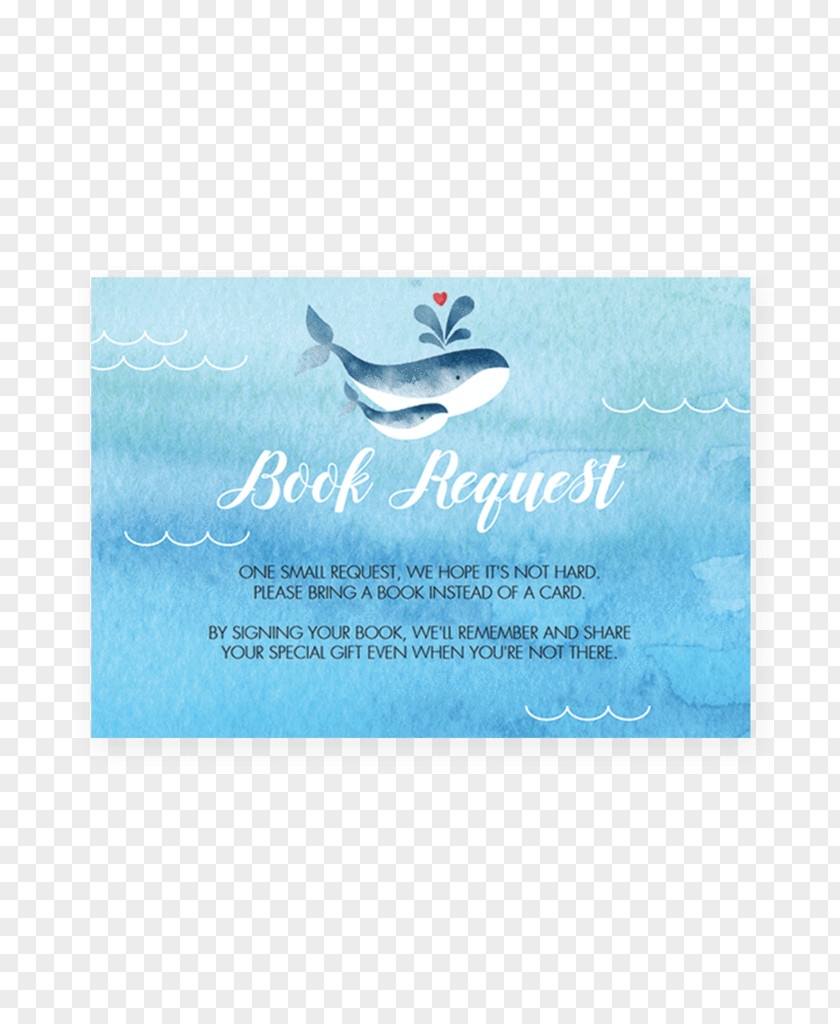 Wedding Baby Shower Invitation Blue Whale Cetacea PNG
