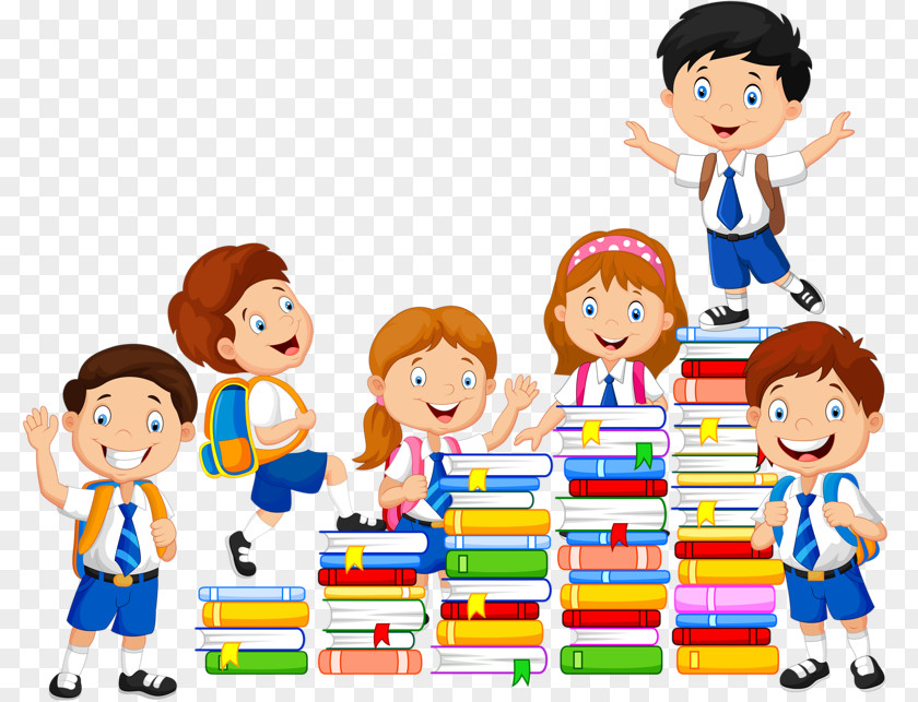 Books And Student Book Child Reading Illustration PNG