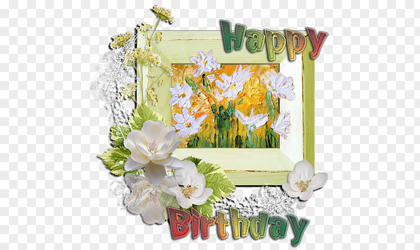 Cher 70s Happy Birthday Flower Bouquet Floral Design Party PNG