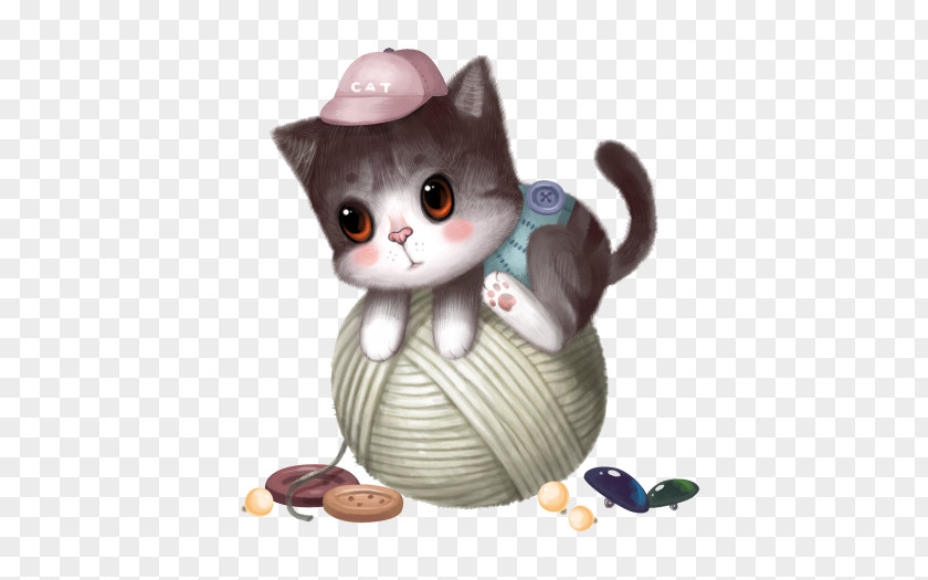 Naughty Kitten Cat Cuteness Illustration PNG