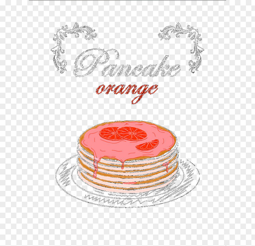 Grapefruit Pancake Torte Buttercream Baking Cake PNG