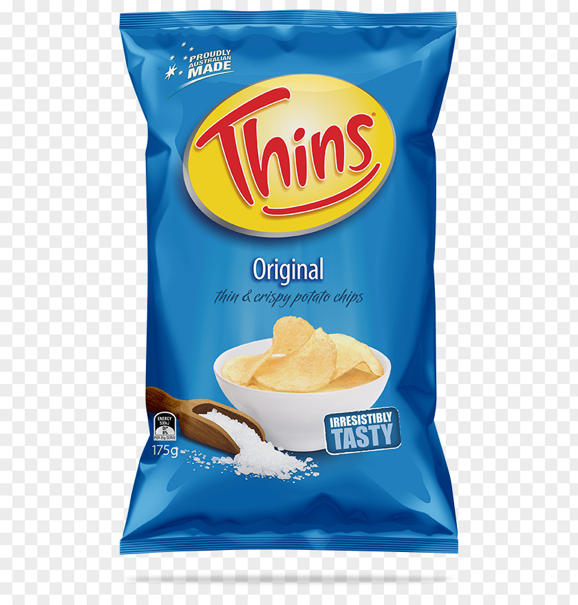 Salt Potato Chip Thins Snack Brands Australia French Fries PNG