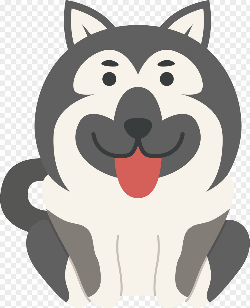 Vector Hand-painted Big Wolf Norwegian Elkhound Siberian Husky Dachshund Whiskers IPCu308fu3093u308fu3093u52d5u7269u5712 PNG